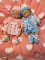 2 siliconen babypopjes jongetje en meisje 34cm .Nu samen €65, Verzamelen, Poppen, Ophalen of Verzenden, Babypop, Levensecht of Reborn