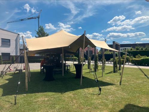 Stretch tent te huur 6x10, Tuin en Terras, Partytenten, Zo goed als nieuw, Overige typen, 8 meter of meer, 6 meter of meer, Ophalen