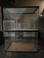 Luxe Terrarium gerbil. 60x40x80. Twee lagen. Met speeltjes, Dieren en Toebehoren, Ophalen, Gebruikt, 60 tot 90 cm, Minder dan 75 cm