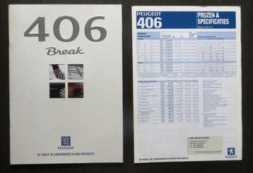 Folder Peugeot 406 Break met prijslijst - 1999 beschikbaar voor biedingen
