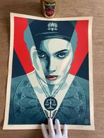 zeefdruk - OBEY Shepard Fairey – Justice Woman, Ophalen of Verzenden