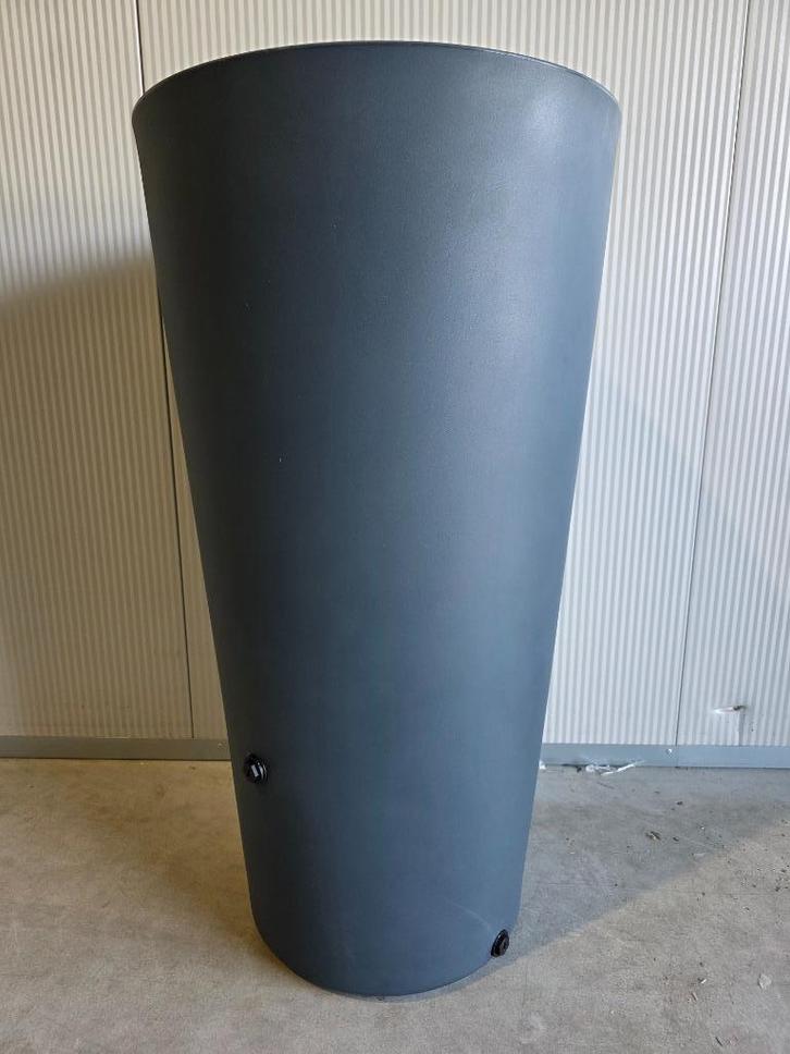 Regenton met bloembak - Antraciet - 210L - Nieuw, Tuin en Terras, Regentonnen, Nieuw, Kunststof, 150 liter of meer, Met kraantje