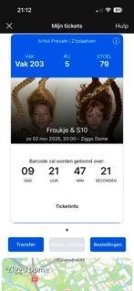 Concertkaartje Froukje en S10, Eén persoon, November