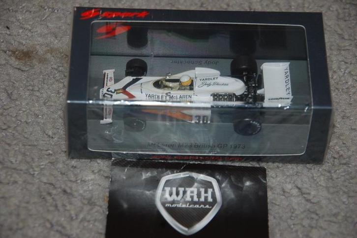 1:43 MCLAREN M23 BRITISH GP SPARK S5736 WRH, Hobby en Vrije tijd, Modelauto's | 1:43, Zo goed als nieuw, Auto, Overige merken