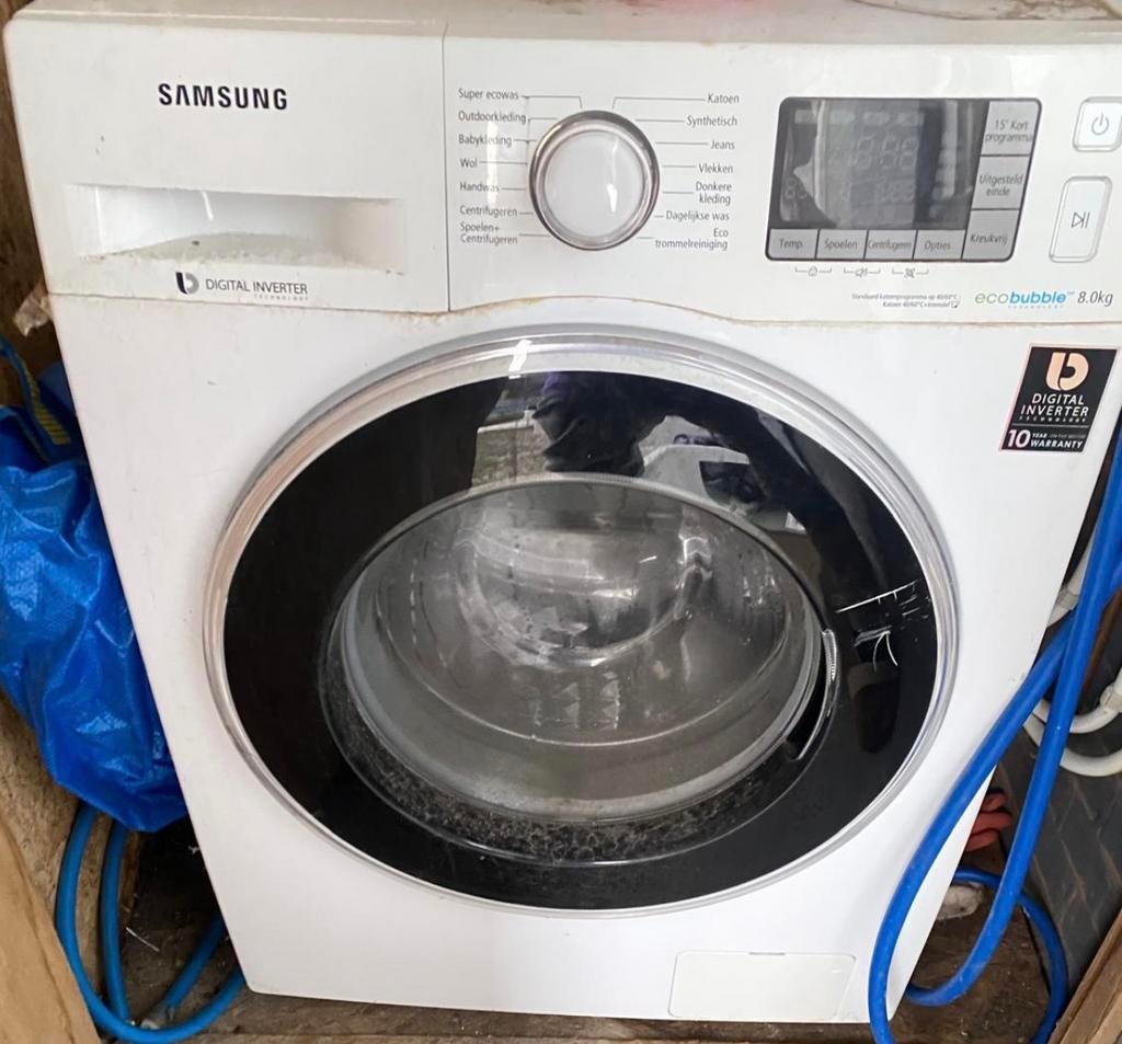 Gratis defect, Witgoed en Apparatuur, Wasmachines, Ophalen, Zo goed als nieuw, Voorlader, 85 tot 90 cm