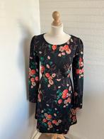 King Louie maat L zwarte bloemen empire jurk 2701