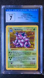 Nidoking Base Set Shadowless Holo CGC 7, Hobby en Vrije tijd, Verzamelkaartspellen | Pokémon, Ophalen of Verzenden, Zo goed als nieuw