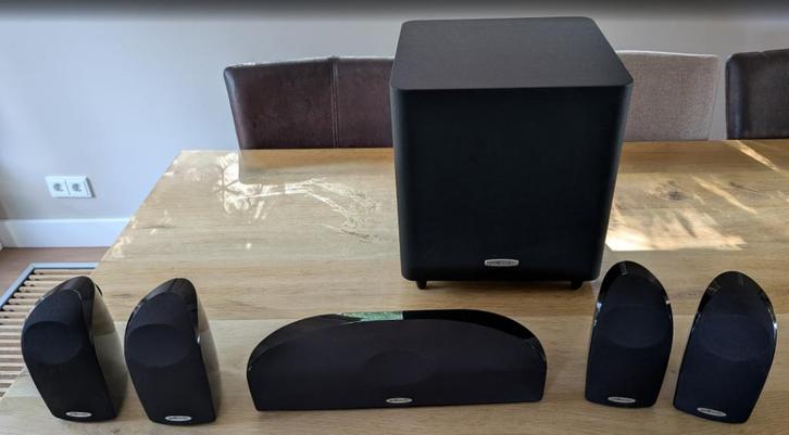 Home cinema set Polk Audio TL1600 – 5.1 Surround Set, Audio, Tv en Foto, Home Cinema-sets, Gebruikt, Overige spelers, 5.1-systeem