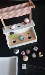 Houten ijscokraam met ijsjes, Kinderen en Baby's, Speelgoed | Houten speelgoed, Ophalen of Verzenden, Gebruikt, Overige typen