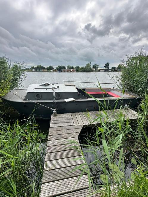 Stalen sloep / boot, Watersport en Boten, Sloepen, Gebruikt, 6 meter of meer, Binnenboordmotor, Diesel, Staal, Ophalen