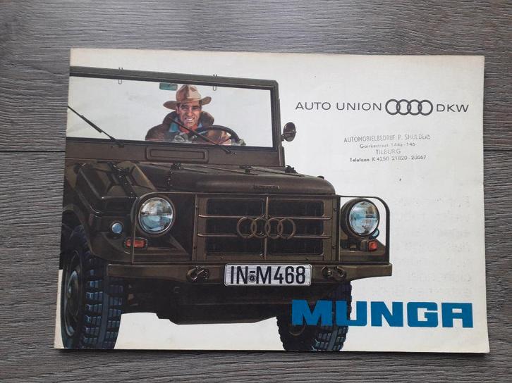 DKW Munga  brochure Duitstalig, Boeken, Auto's | Folders en Tijdschriften, Gelezen, Overige merken, Ophalen
