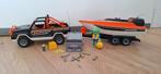 Playmobil 3399 auto met speedboot, Kinderen en Baby's, Speelgoed | Playmobil, Ophalen of Verzenden, Zo goed als nieuw