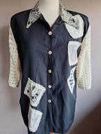 Nieuwe zwarte aparte stretch blouse van City Mode, maat L/XL, Zwart, Maat 42/44 (L), Nieuw, Ophalen of Verzenden