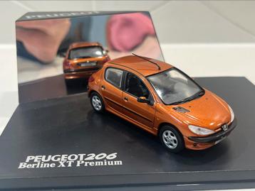 PEUGEOT 206 XT PREMIUM 1998 ORANJE NOREV 1:43 beschikbaar voor biedingen