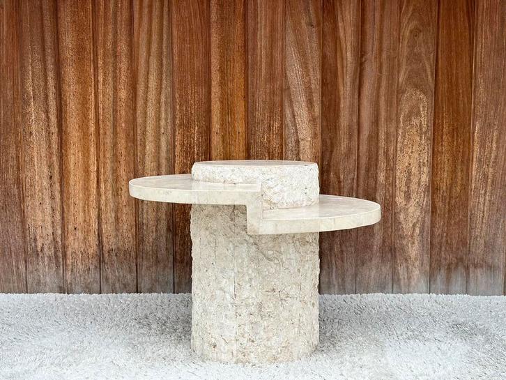 Vintage mactanstone coffeetable, ca 1980’s, Antiek en Kunst, Antiek | Meubels | Tafels, Ophalen of Verzenden