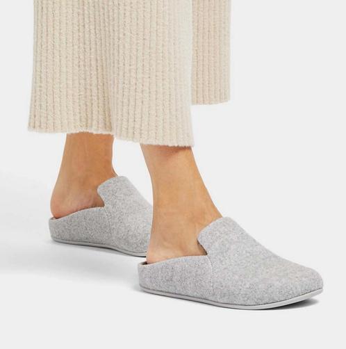 Nieuw comfortabele grijze wolvilt sloffen van Fitflop; mt 42, Kleding | Dames, Schoenen, Nieuw, Pantoffels of Sloffen, Grijs, Ophalen of Verzenden