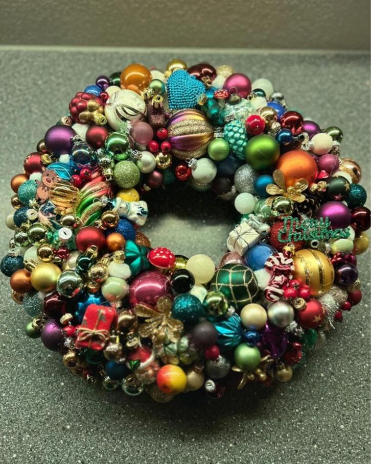 Handgemaakte Kerstkrans - Uniek!, Diversen, Kerst, Nieuw, Ophalen of Verzenden