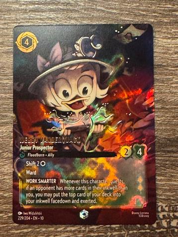 Lorcana Enchanted Webby vanderquack “Junior Prospector” beschikbaar voor biedingen