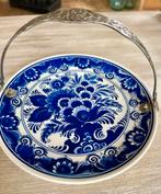 Delfts blauw serveer schaaltje met zilveren hengsel, Antiek en Kunst, Ophalen of Verzenden