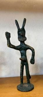 Bronzen Beeldje met Konijnenoren, Ophalen of Verzenden