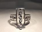 Zilveren Armband Egyptisch Egyptian Revival Gemerkt Cairo, Sieraden, Tassen en Uiterlijk, Antieke sieraden, Armband, Ophalen of Verzenden