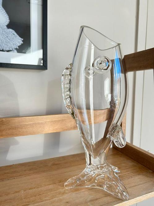 Prachtige Midcentury fish vase jaren 70 vintage - retro, Huis en Inrichting, Woonaccessoires | Vazen, Zo goed als nieuw, Minder dan 50 cm