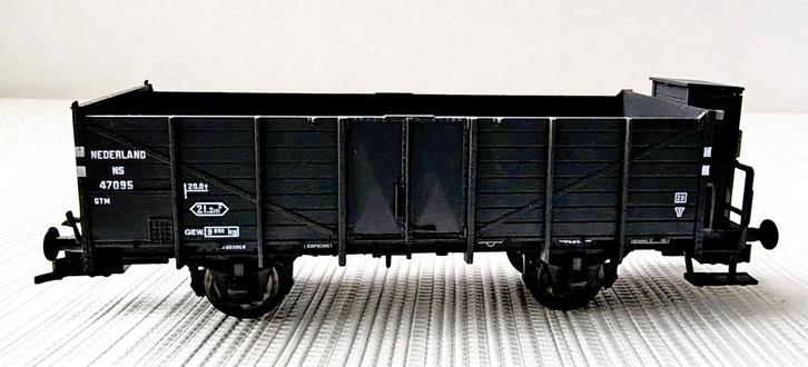NS set van 4 hoge bakwagens Roco en Fleischmann, Hobby en Vrije tijd, Modeltreinen | H0, Zo goed als nieuw, Wagon, Gelijkstroom