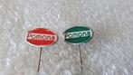 2 verschillende kleuren speldjes pomona, Verzamelen, Ophalen of Verzenden, Zo goed als nieuw, Overige onderwerpen