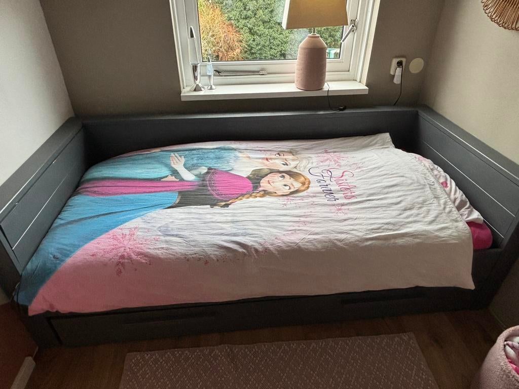 Eenpersoonsbed, Ophalen, Gebruikt, 90 cm, Eenpersoons