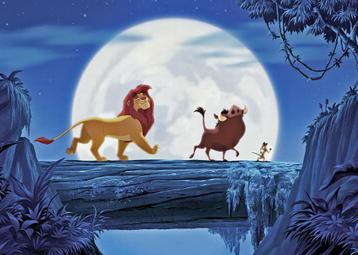 Lion King fotobehang Volle Maan, Simba, Muurdeco4kids beschikbaar voor biedingen