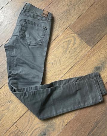 ZARA stoere coated grijze skinny broek maat 38 beschikbaar voor biedingen