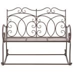 Tuinbank 104 cm ijzer antiekbruin, Tuin en Terras, Ophalen of Verzenden, Nieuw