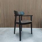 Thonet 118 F - Armstoel - Zwart gelakt beuken, Ophalen of Verzenden