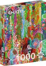 Enjoy - Floral Curtain - 1000 stukjes, Ophalen of Verzenden, 500 t/m 1500 stukjes, Nieuw, Legpuzzel