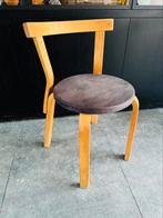 Alvar Aalto model 68 (vintage stoel, 50’s, stoeltje, hout), Gebruikt, Ophalen of Verzenden, Vintage, fins modernistisch design