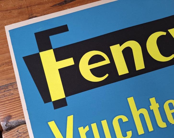 Origineel Fency Zeefdruk Reclame Affiche nr: 017, Antiek en Kunst, Curiosa en Brocante, Ophalen of Verzenden