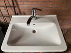Wastafel met Kraan en Afvoer, Doe-het-zelf en Verbouw, Sanitair, Ophalen, Zo goed als nieuw, Chroom, Wastafel