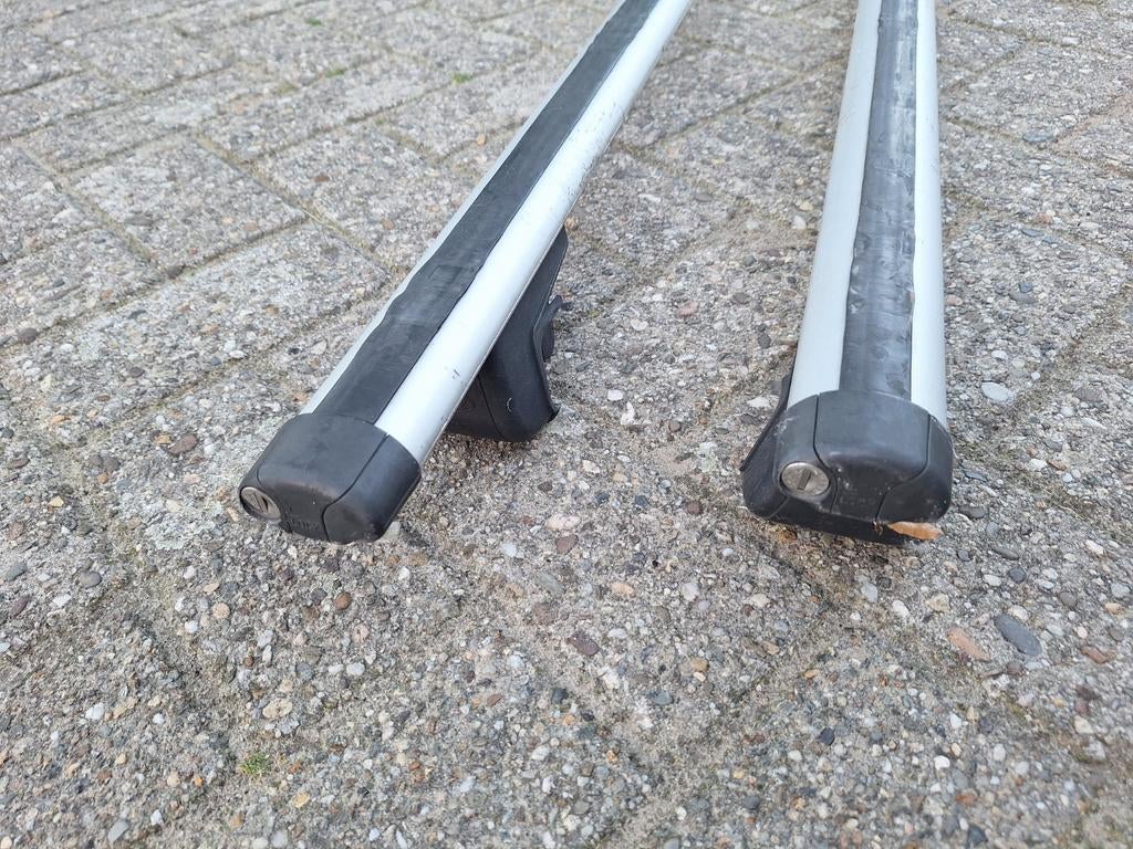 Origineel Ford dakdragers voor open dakrails tot 114cm, Auto diversen, Dakdragers, Ophalen