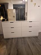 Z.g.a.n. Ikea Nordli ladekast wit met 6 lades., Ophalen, 5 laden of meer, Zo goed als nieuw, Minder dan 100 cm