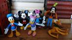 Set rubberen Disney figuren 6 stuks mickey minnie pluto etc., Ophalen of Verzenden, Overige figuren, Zo goed als nieuw, Beeldje of Figuurtje