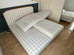 hästens bed 180x210, Ophalen, Gebruikt, Overige kleuren, Origineel ruiten zilver