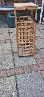 Houten lantaarn voor binnen en buiten., Tuin en Terras, Buitenverlichting, Ophalen, Minder dan 50 watt, Overige typen, Zo goed als nieuw