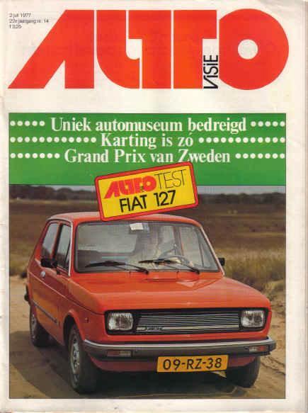 Autovisie 14 1977 : Fiat 127 1050 CL - Mercedes Benz S W126, Boeken, Auto's | Folders en Tijdschriften, Gelezen, Algemeen, Ophalen of Verzenden