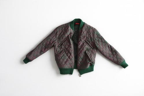 Etienne Ozeki gewatteerde bomberjas – groen/paars, Kleding | Heren, Jassen | Winter, Gedragen, Maat 48/50 (M), Groen, Ophalen