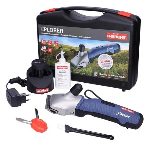 Heiniger Xplorer Scheermachine, draadloos 2 accus, Dieren en Toebehoren, Paarden en Pony's | Verzorgingsproducten, Gebruikt, Ophalen of Verzenden