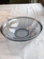 Ruime glazen schaal, Primula, A.D. Copier, saffierblauw., Antiek en Kunst, Antiek | Glas en Kristal, Ophalen of Verzenden