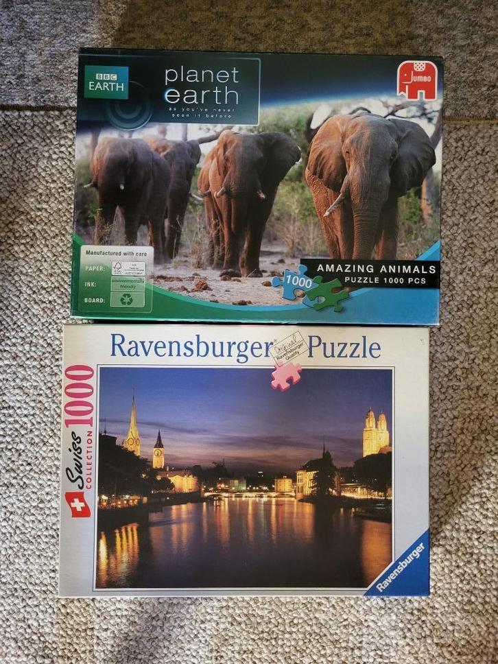 Diverse legpuzzels van 1000 en 2000 stukjes, Hobby en Vrije tijd, Denksport en Puzzels, Zo goed als nieuw, Meer dan 1500 stukjes
