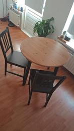 Eetkamertafel met 2 stoelen - Zo goed als nieuw, Huis en Inrichting, Complete eetkamers, Ophalen of Verzenden, Zo goed als nieuw