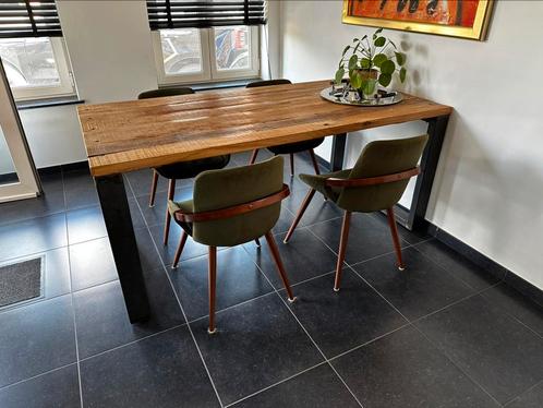 Eetkamer tafel + stoelen, Huis en Inrichting, Complete eetkamers, 4 tot 6 stoelen, Ophalen