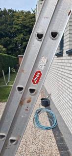 Aluminium Ladder 2 delig., Doe-het-zelf en Verbouw, Ladders en Trappen, Ophalen, Gebruikt, Ladder, Opvouwbaar of Inschuifbaar